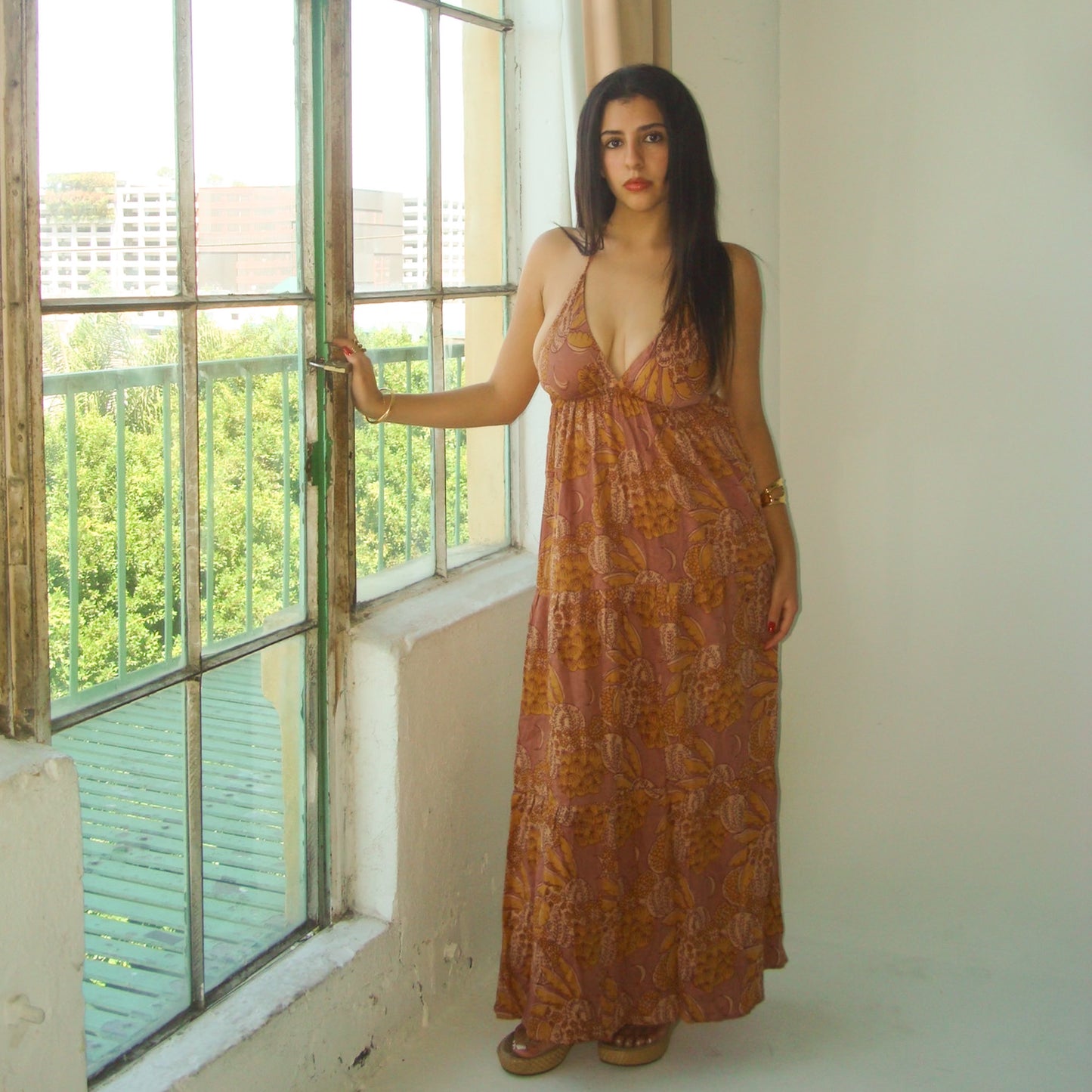 THE KALI DRESS IN MAUVE