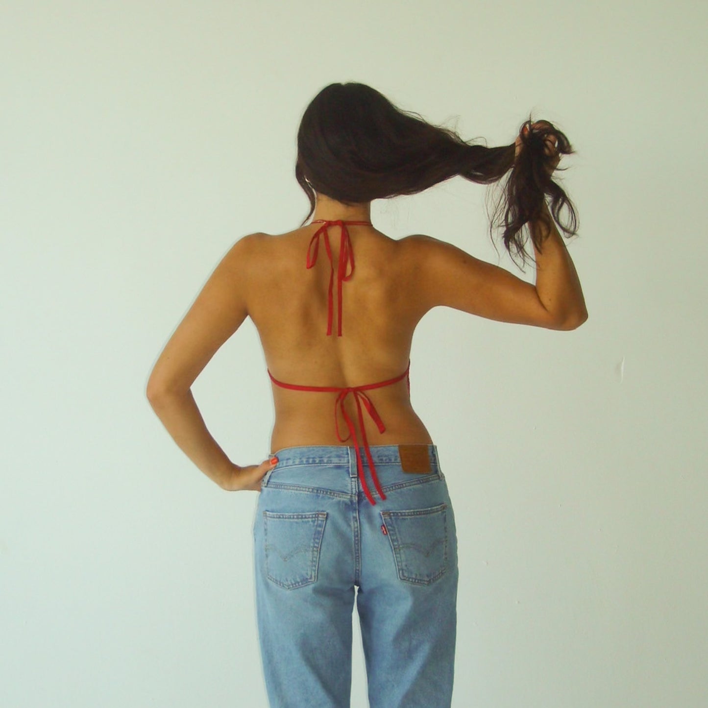 THE GOA TOP IN MAROON CHIFFON