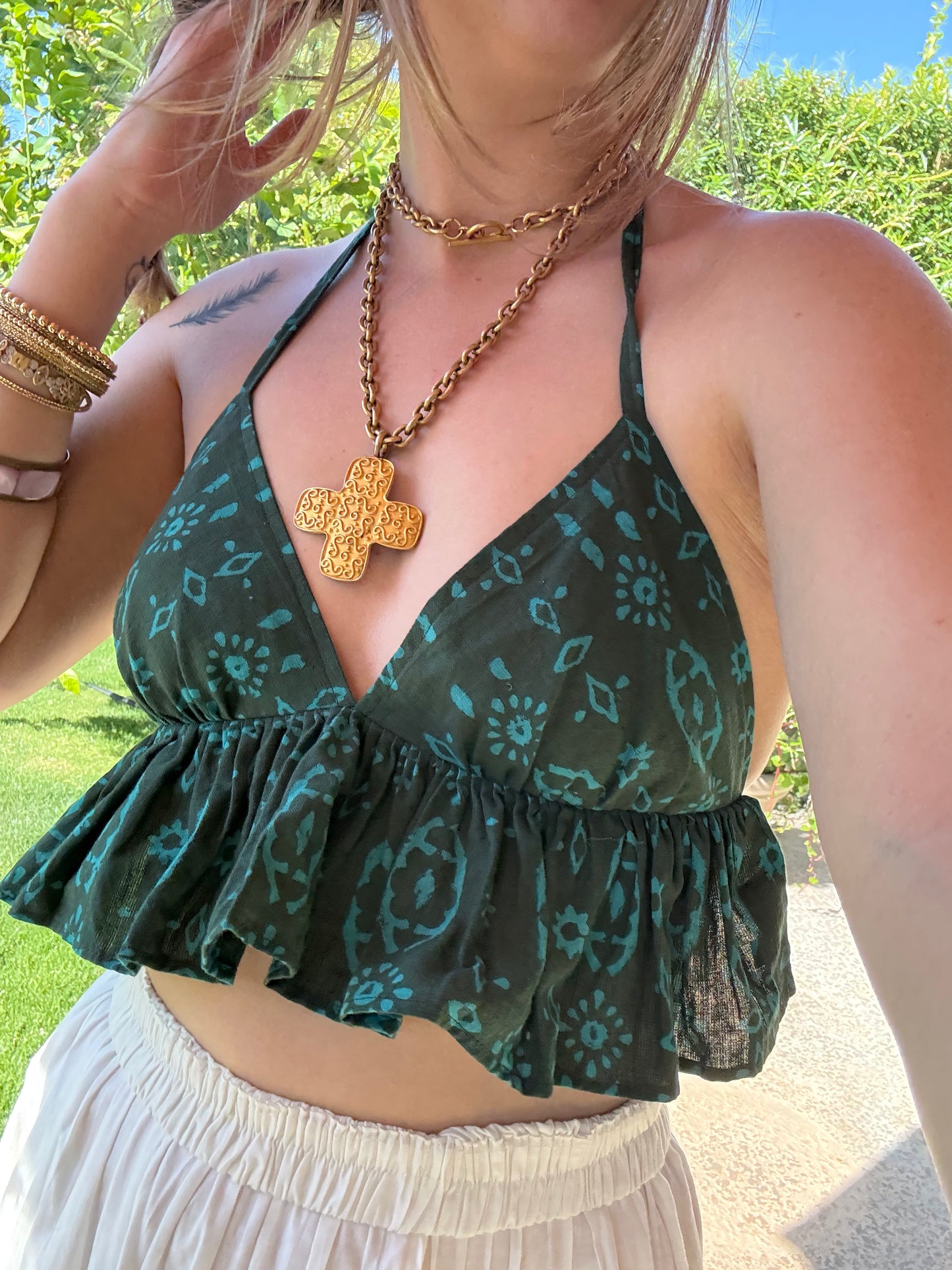 JAIPUR TOP - TURQUOISE