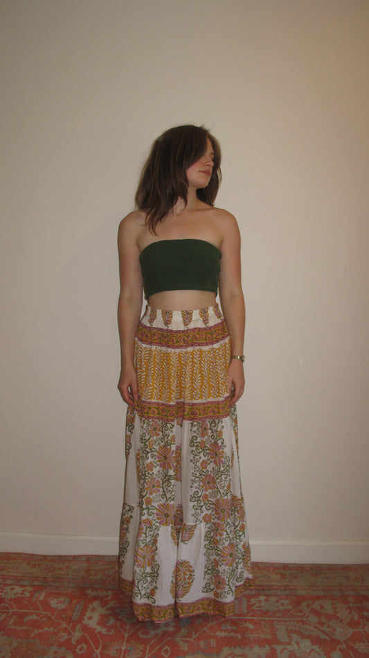 KHILE SKIRT - COLORFUL BLOCK PRINT